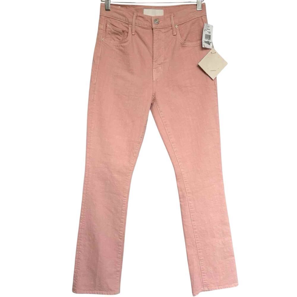 Mother Superior The Insider Hover High Rise Jeans Peach Parfait Size 28